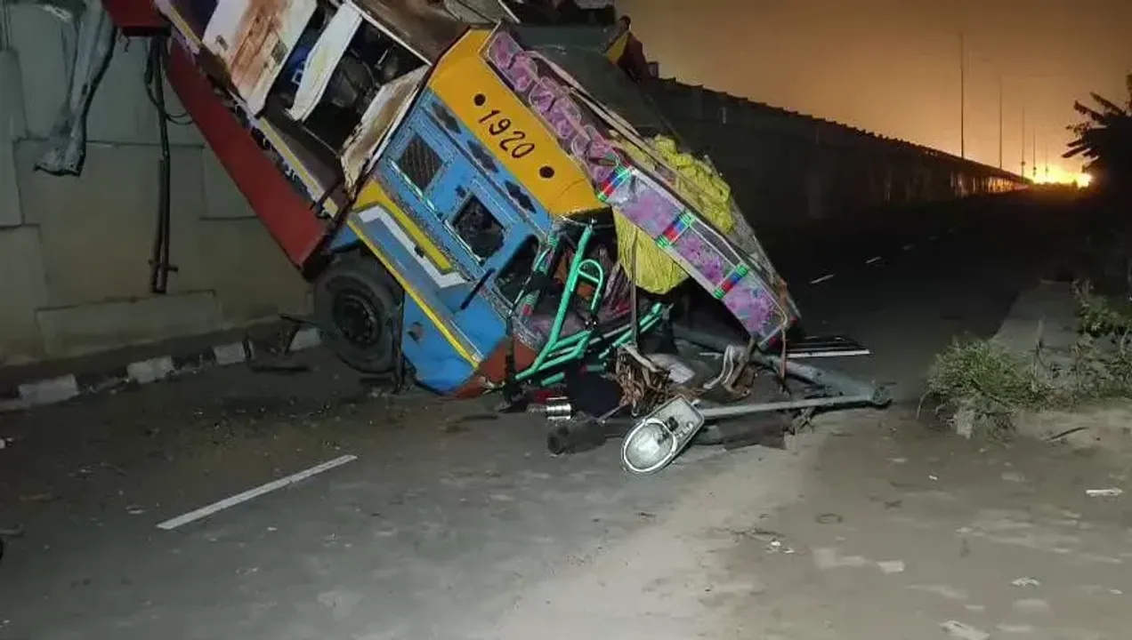  Odisha: 2 drivers, helper critical as trucks fall off bridge after collision