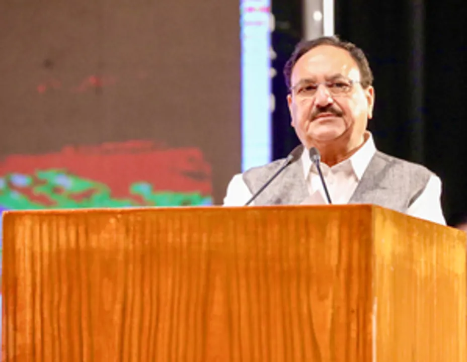  Union Minister JP Nadda holds meeting with top BJP leaders in Odisha
