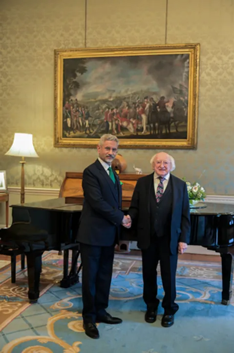  EAM Jaishankar calls on Ireland President Michael Higgins, discusses role of culture in strengthening nationhood