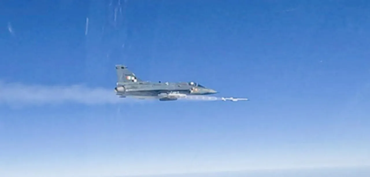  Tejas LCA MK1 test-fires indigenously developed ASTRA Missile off Odisha coast