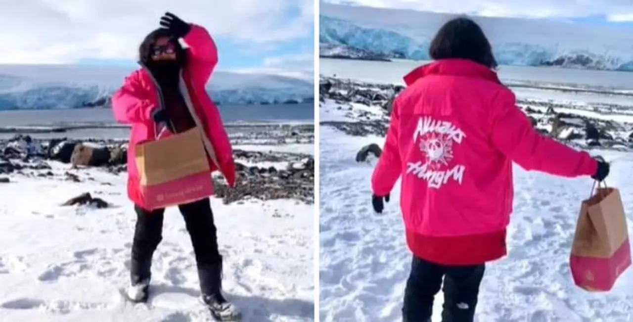  World's Longest Food Delivery: Woman travels from Singapore to Antarctica to deliver food [Watch]