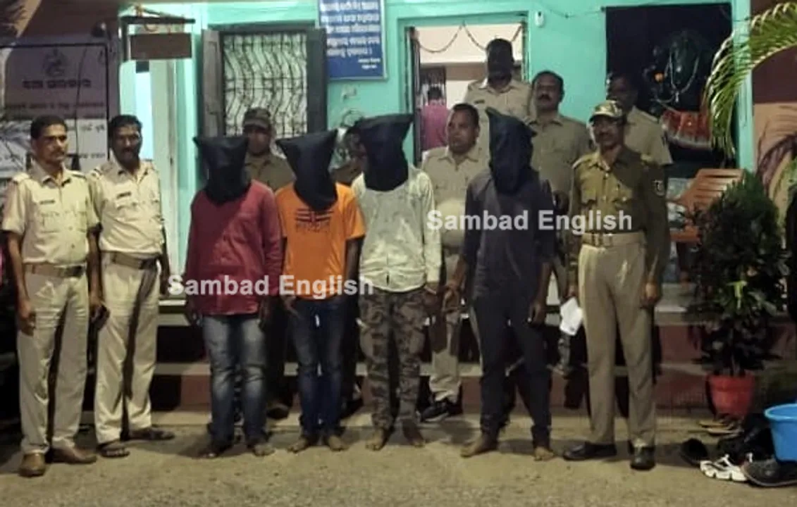  Four arrested over kidnap and demand of Rs 1.45 Lakh ransom in Odisha’s Keonjhar