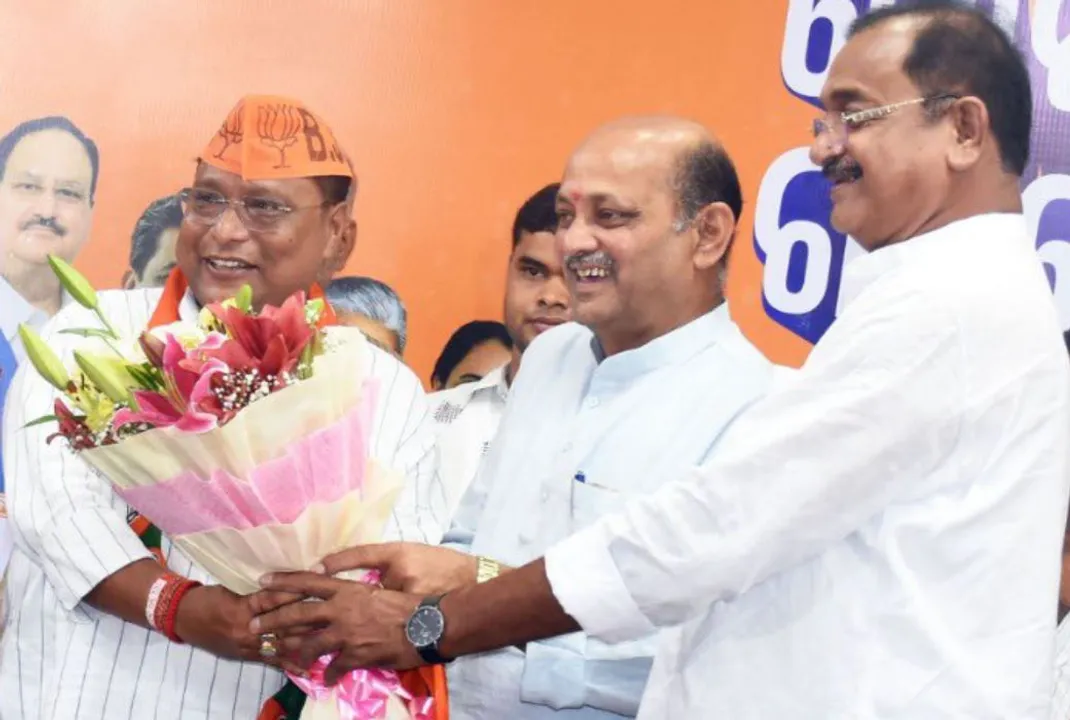  Soro MLA Parshuram Dhada joins BJP after quitting BJD