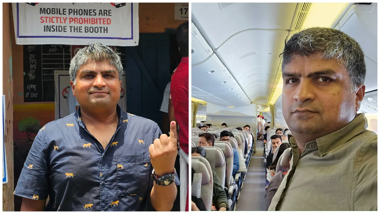  Non-Resident Odia travels for 20 hours to cast his vote