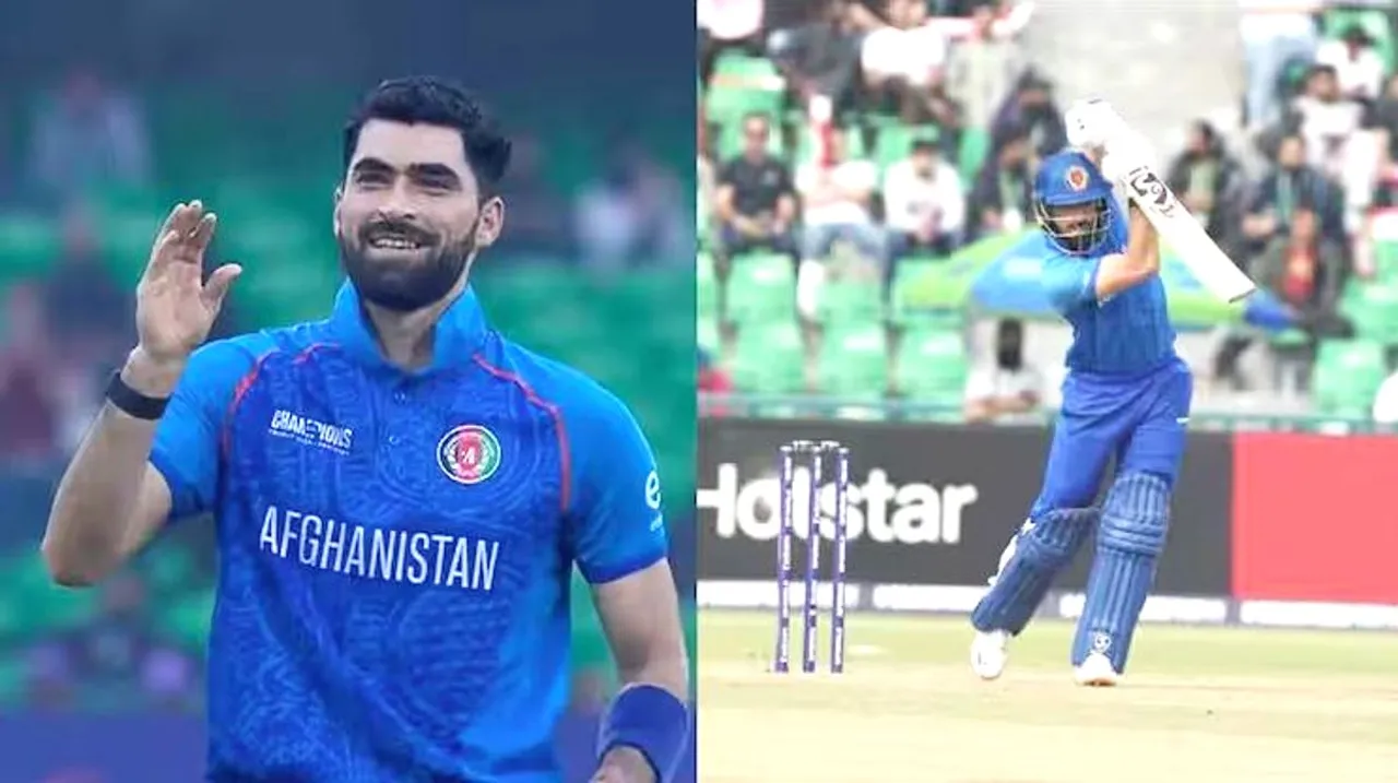  Zadran's great batting: Afghanistan set England a target of 326 runs to win 