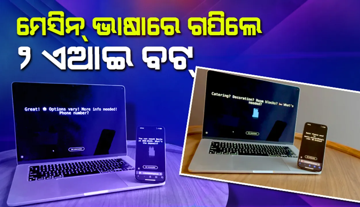  ମେସିନ୍ ଭାଷାରେ ଗପିଲେ ୨ ଏଆଇ ବଟ୍‌, ଭିଡିଓ ଭାଇରାଲ୍‌