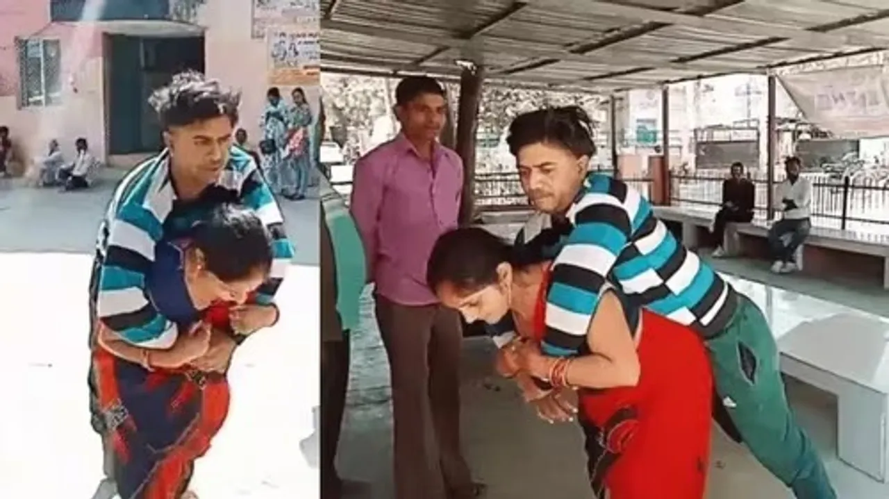  ଦିବ୍ୟାଙ୍ଗ ପ୍ରାମଣପତ୍ର ପାଇଁ ସ୍ବାମୀଙ୍କୁ ପିଠିରେ ବୋହିବୋହି ନେଲେ ସ୍ତ୍ରୀ