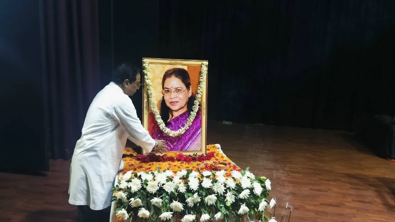  Radiology specialist Dr.  Narbadeshwari Deep Bag's untimely demise Bhubaneswar AIIMS pays tribute  Photograph: (sambad.in) 