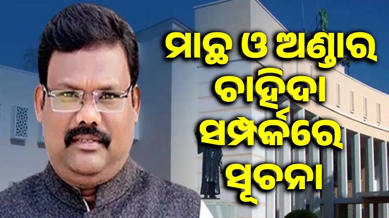  33,424 metric tonnes of fish arrived in Odisha from outside states in 2023-24: Minister Photograph: (sambad.in) 