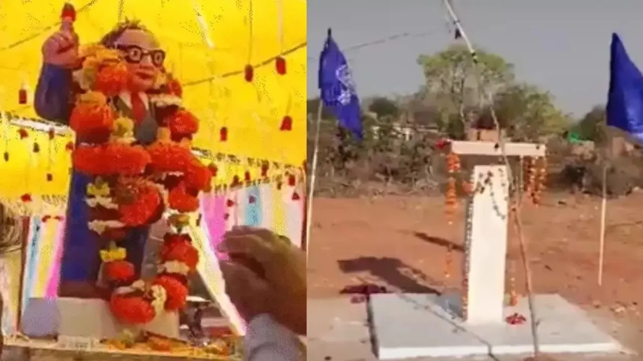  କିଏ ନେଇଗଲା ଆମ୍ବେଦକରଙ୍କ ମୂର୍ତ୍ତି, ସ୍ଥାପନ ହେବାର ଦୁଇ ଦିନ ପରେ ଗାୟବ