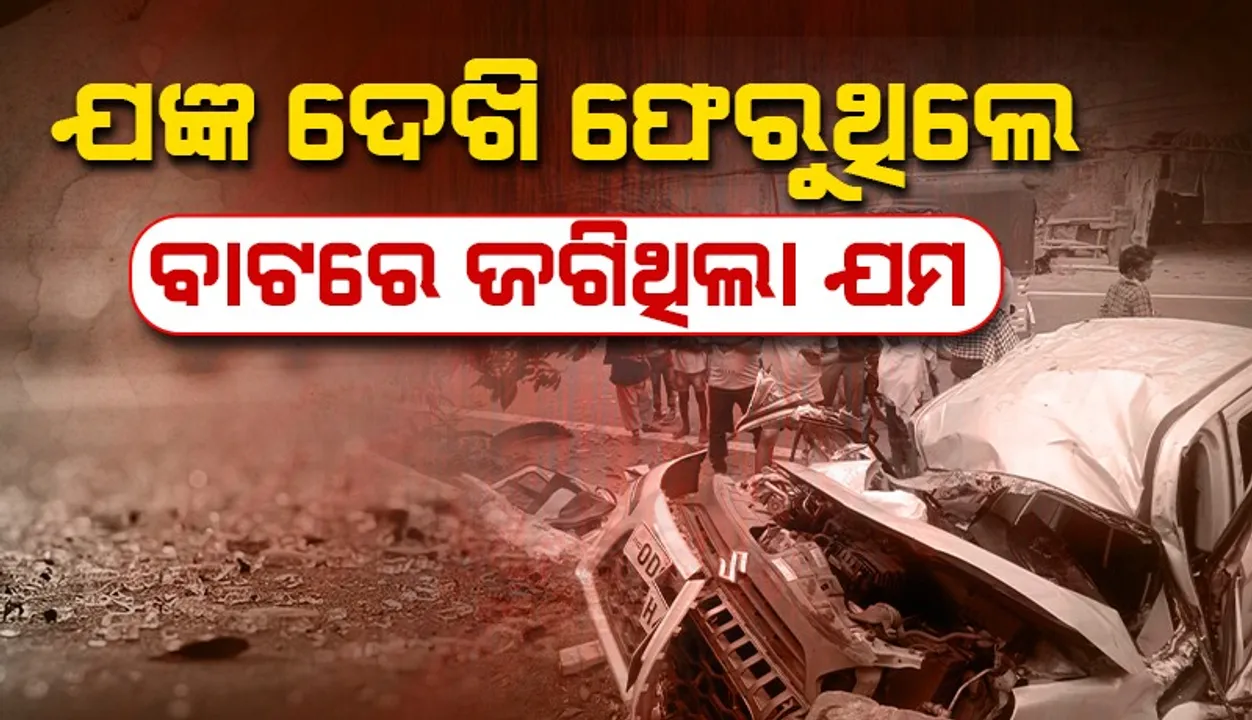  ଭାରସାମ୍ୟ ହରାଇ ଗଛରେ ପିଟି ହେଲା କାର୍, ଘଟଣାସ୍ଥଳରେ ଚାଲିଗଲା ଚାଳକଙ୍କ ଜୀବନ