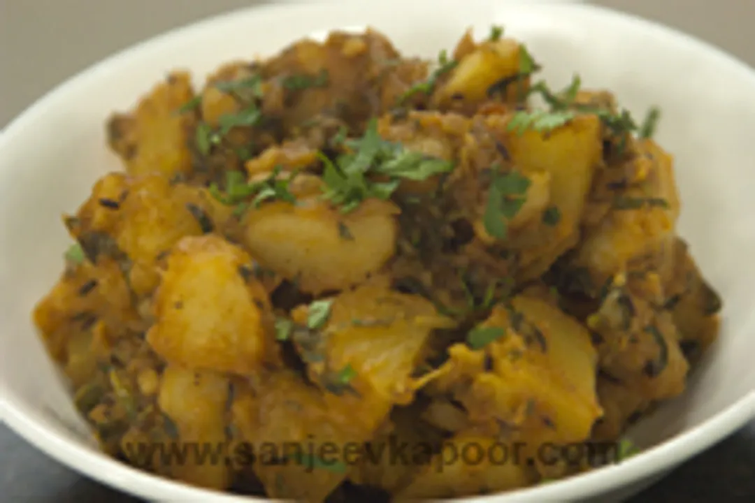 कद्दु और आलू की सब्ज़ी