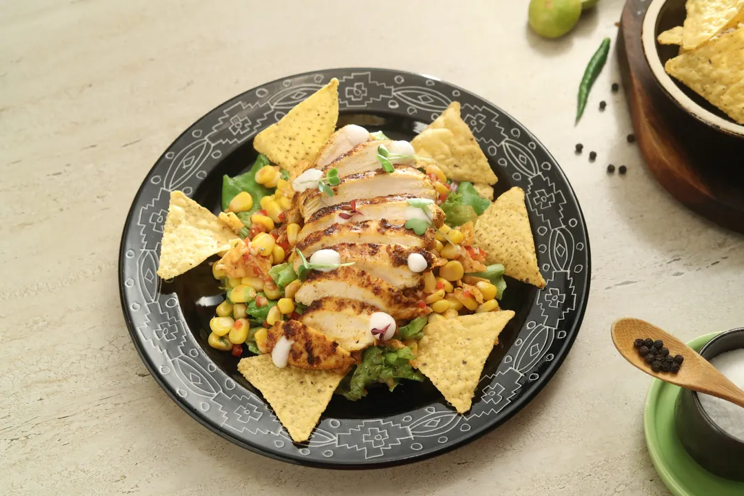 Curried Chicken Nacho Salad - YT