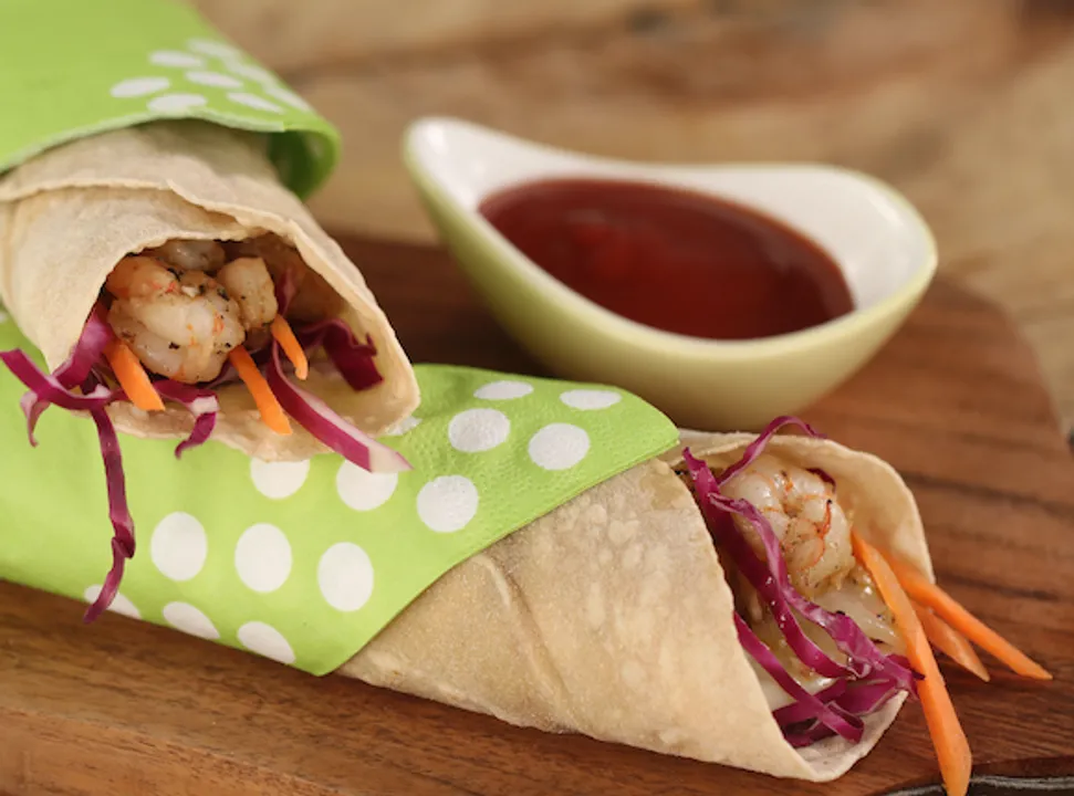 Cajun Prawn Wrap