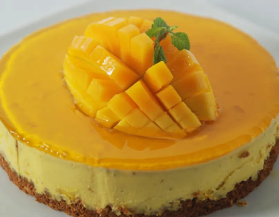 Mango Cheesecake With Oats