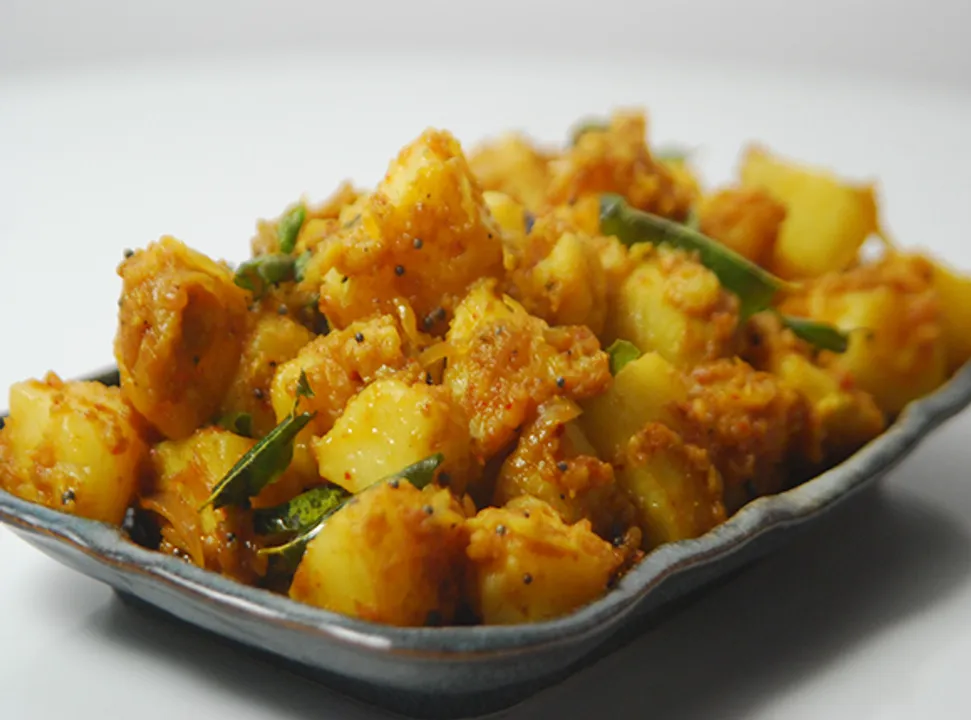 Chettinad Potato Fry - Cook Smart