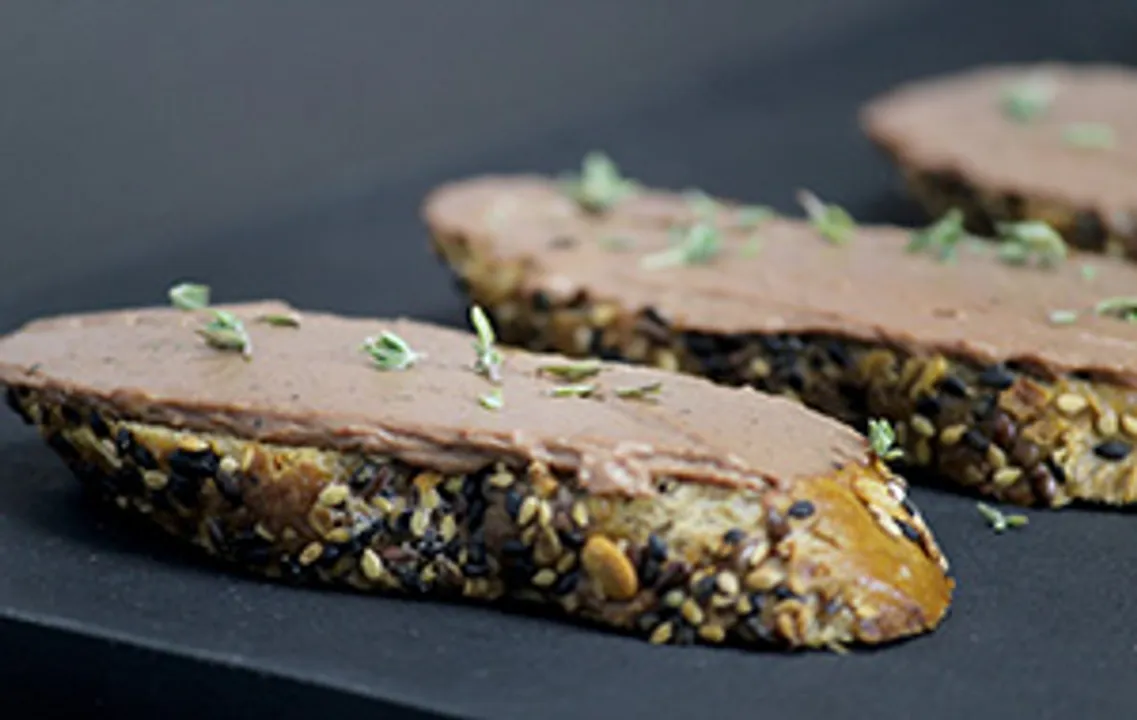 Chicken Liver Pate with Garlic Toasts