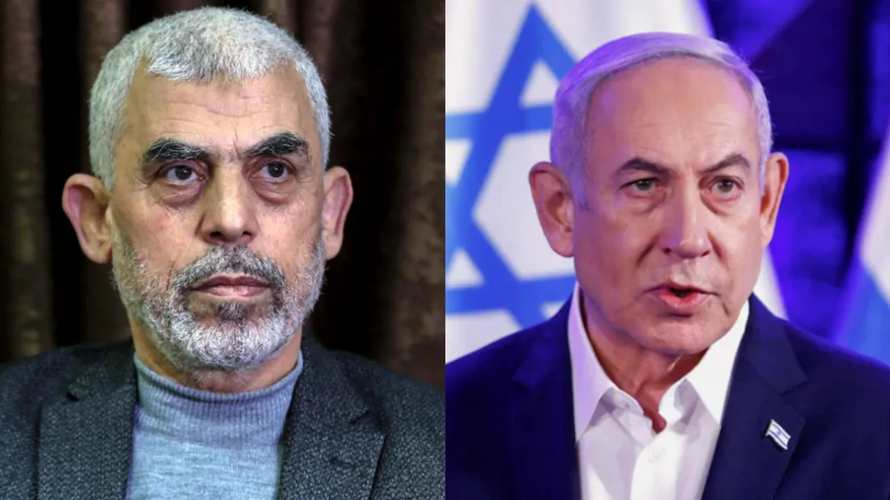 yahya sinwar, benjamin netanyahu