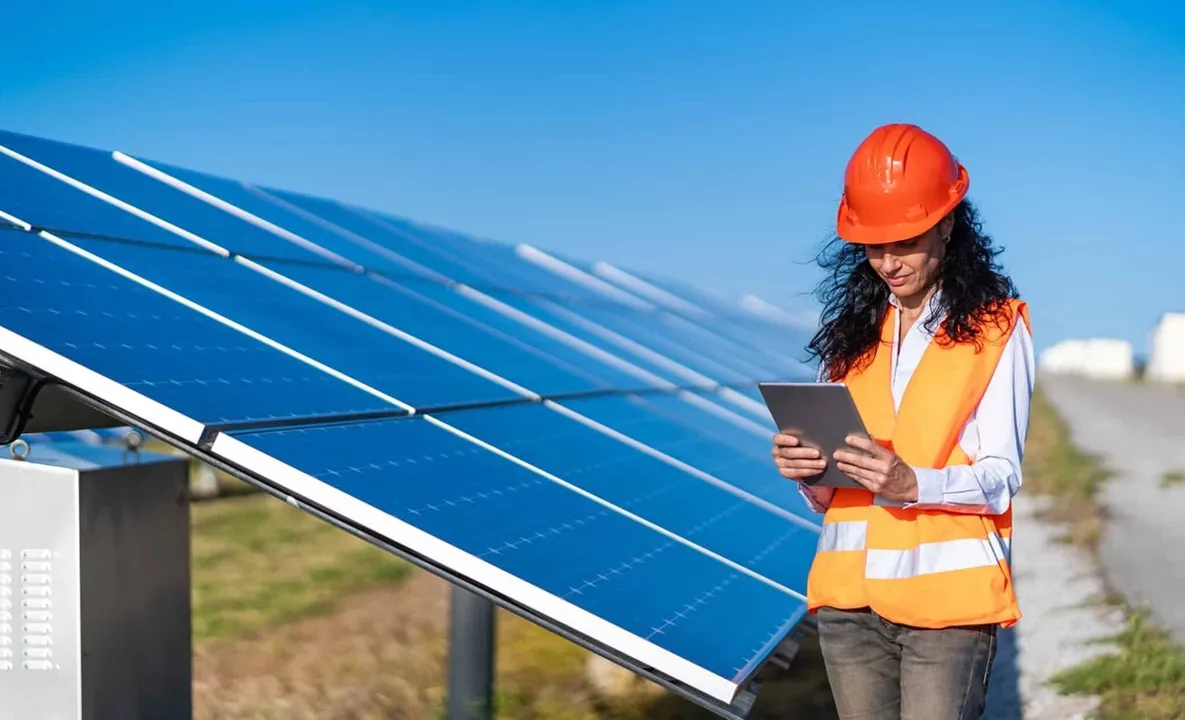 women_solar energy