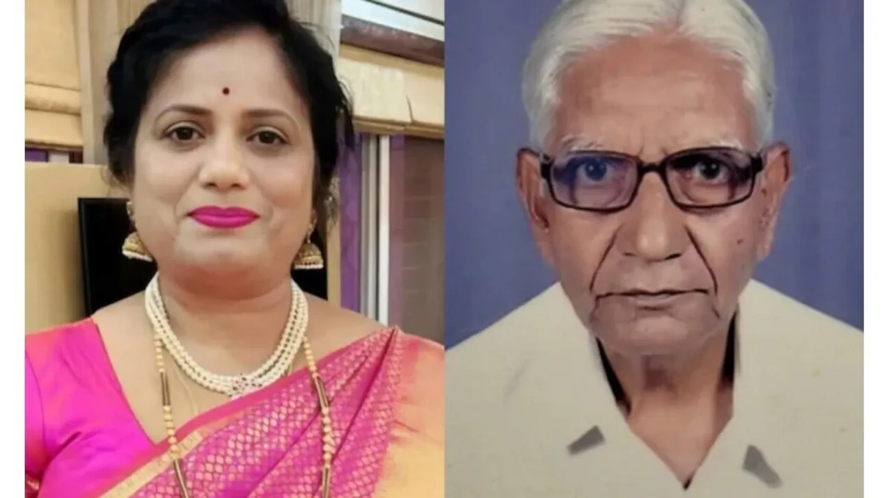 Accused Archana (left) and victim82-year-old Purushottam Puttewar.