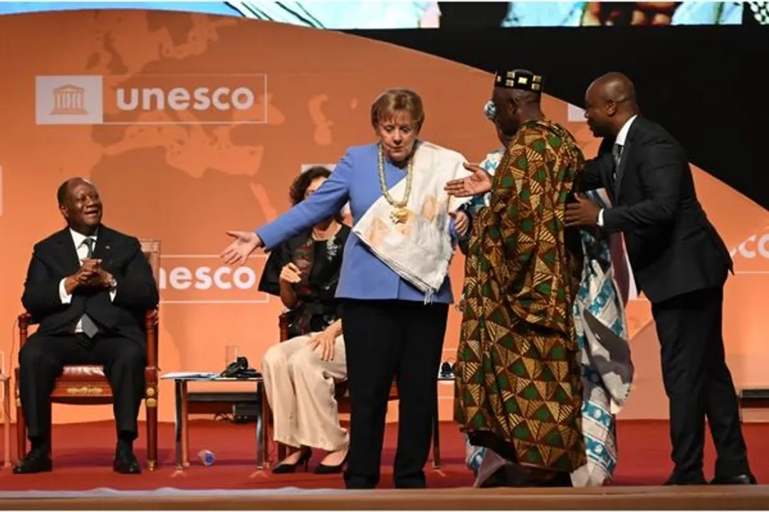 German Ex-Chancellor Angela Merkel Honoured With UNESCO Peace Prize