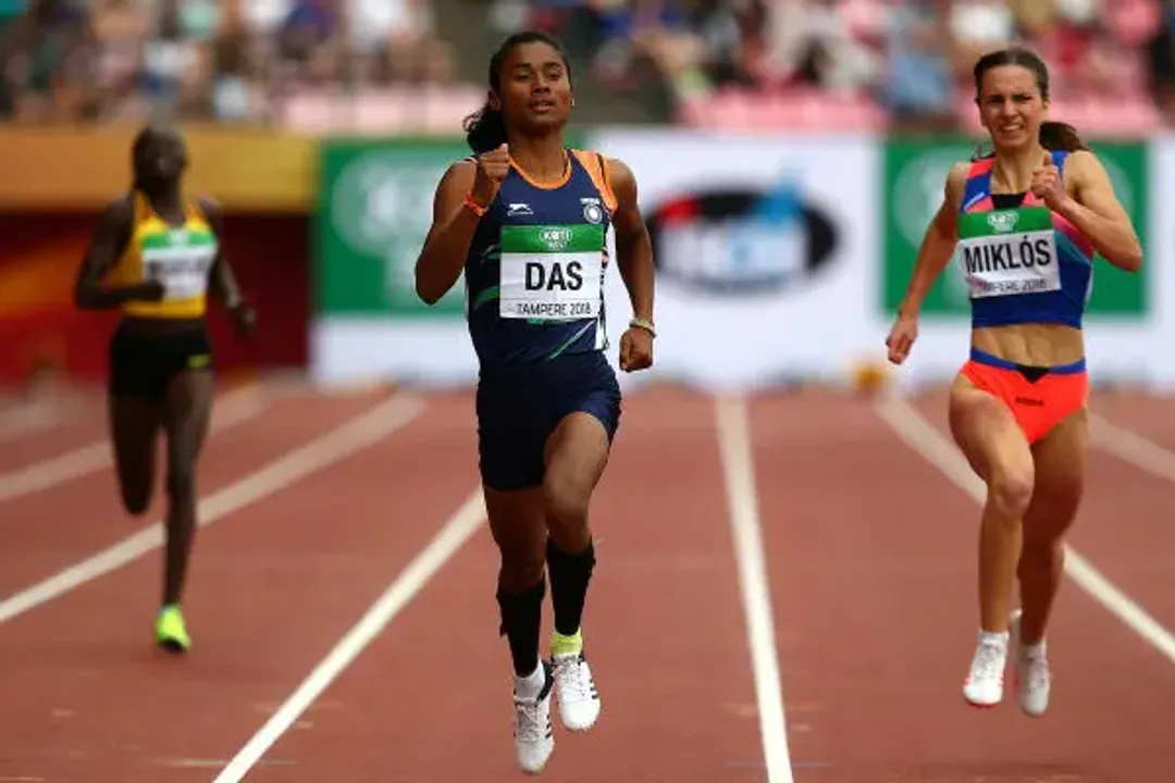 Speed Star Of Assam Hima Das Wins Gold At Federation Cup