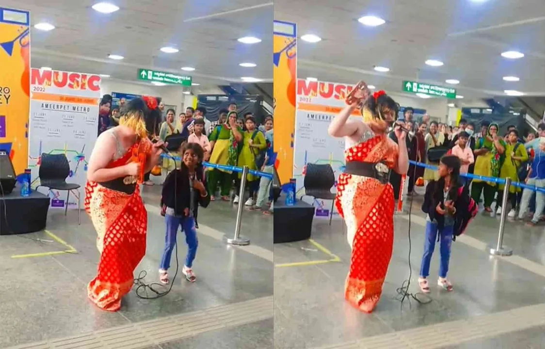 Child Joins Drag Queen Patruni Sastry's Performance In Hyderabad; Video Goes Viral