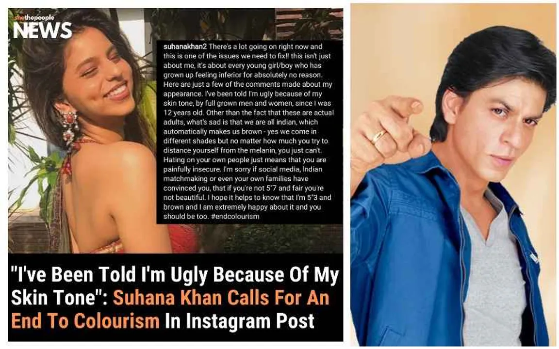 It's Unfair To Vilify Suhana Khan For Protesting Colourism All Because Her Father Endorsed A Fairness Cream