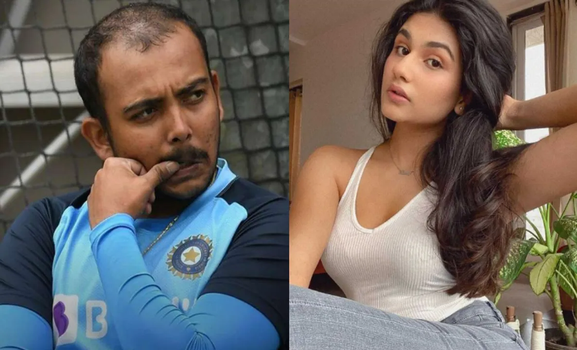 Prithvi Shaw and Nidhi Tapadiaa