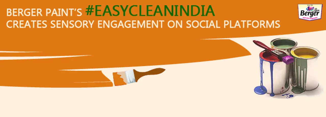 Berger Paint's Easy Clean India Campaign Creates Sensory Engagement on Social Platforms