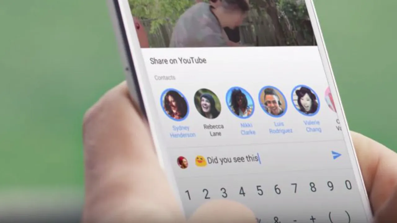 YouTube in-app messaging