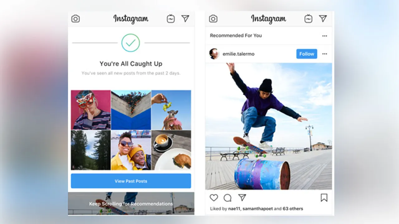 Testing: Instagram tests recommended posts in feed