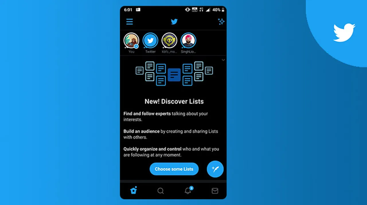 Twitter testing