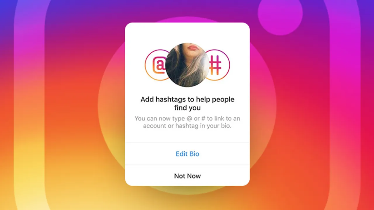 Instagram adds clickable hashtags and account names to bio