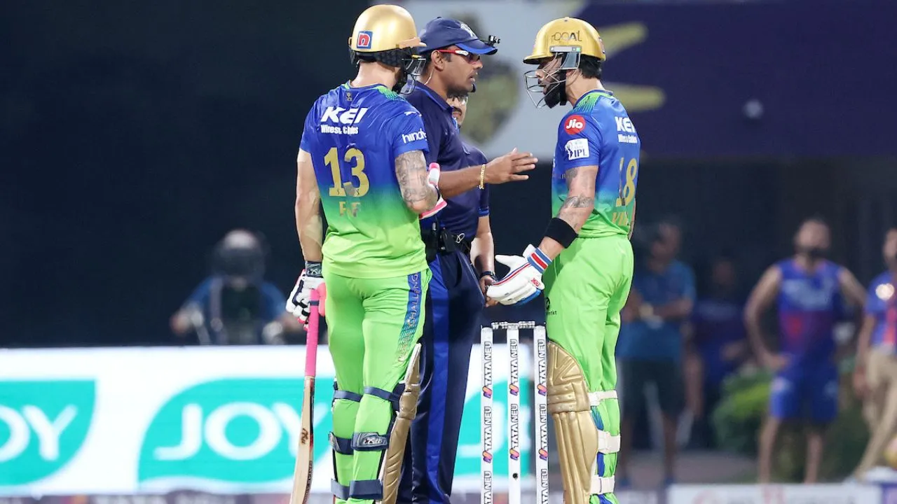 Virat Kohli angry with umpire during IPL 2024 game vs KKR