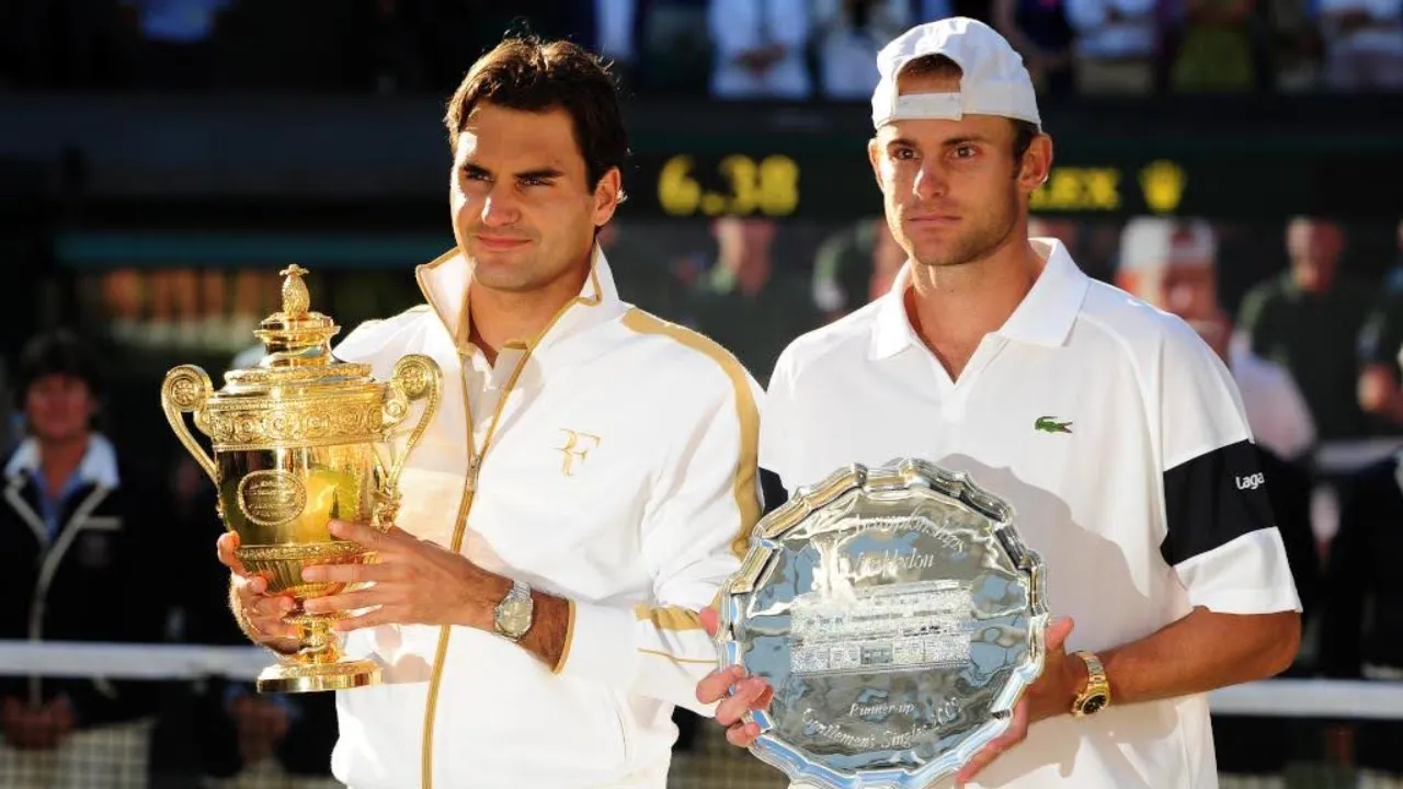 Roger Federer vs. Andy Roddick (Source: Twitter)