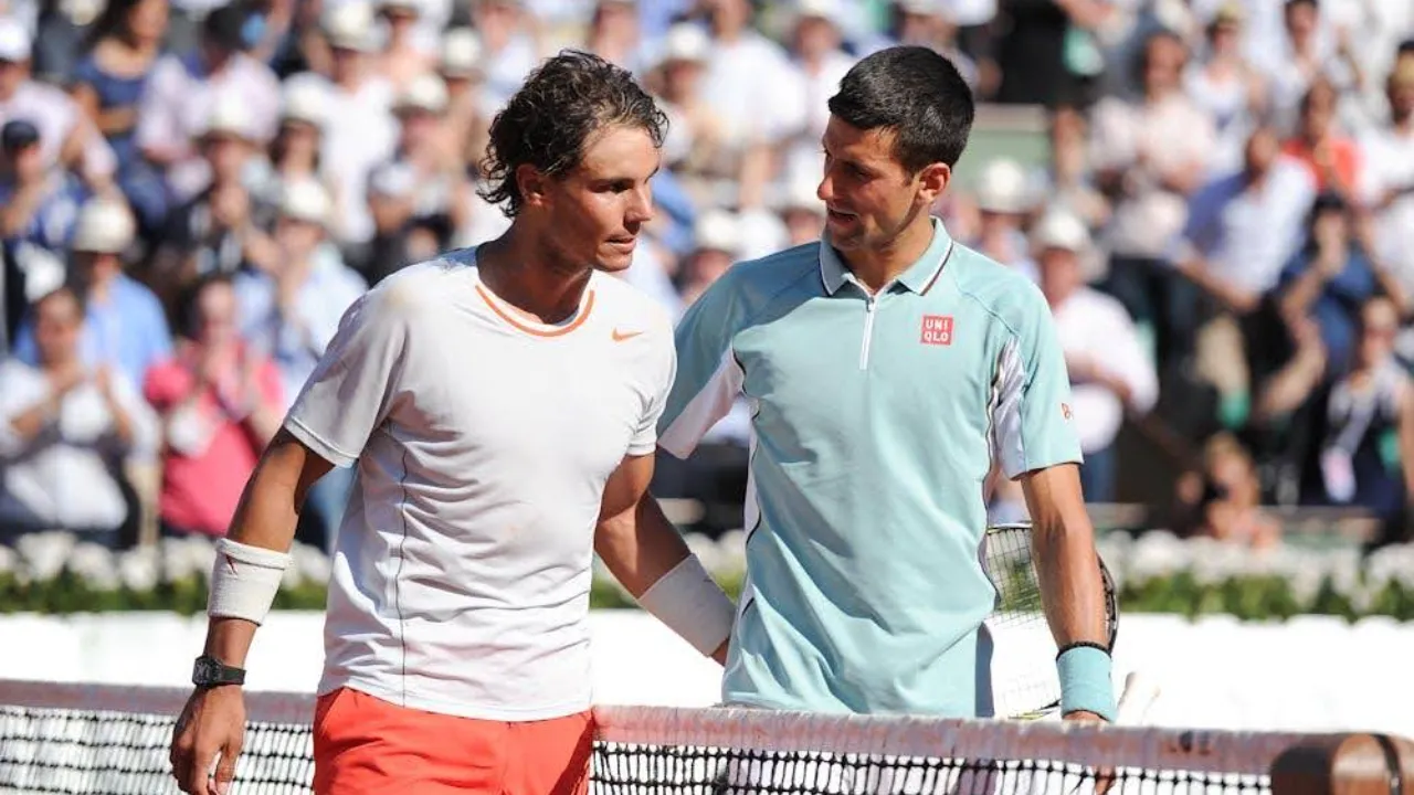 Rafael Nadal vs. Novak Djokovic (Source: Twitter)