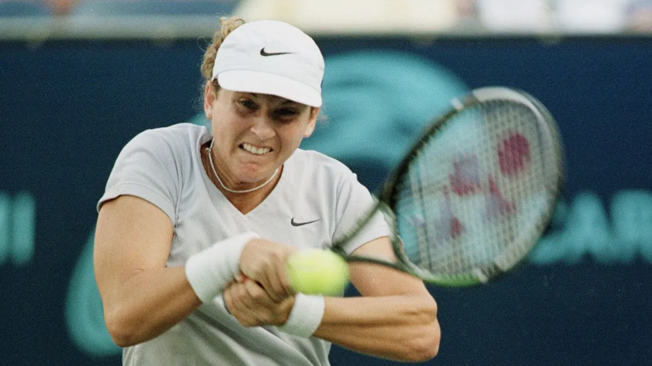 Two-Handed Forehand by Monica Seles