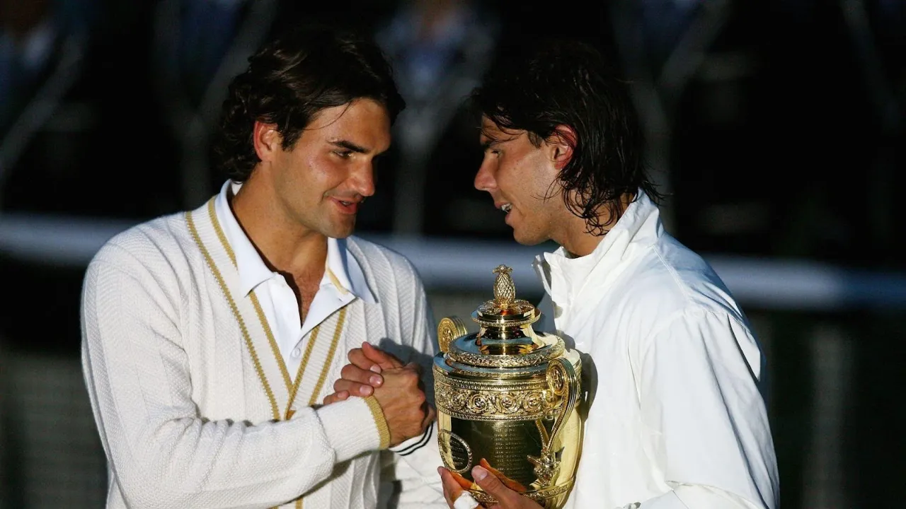 Roger Federer vs Rafael Nadal (Source: Twitter)