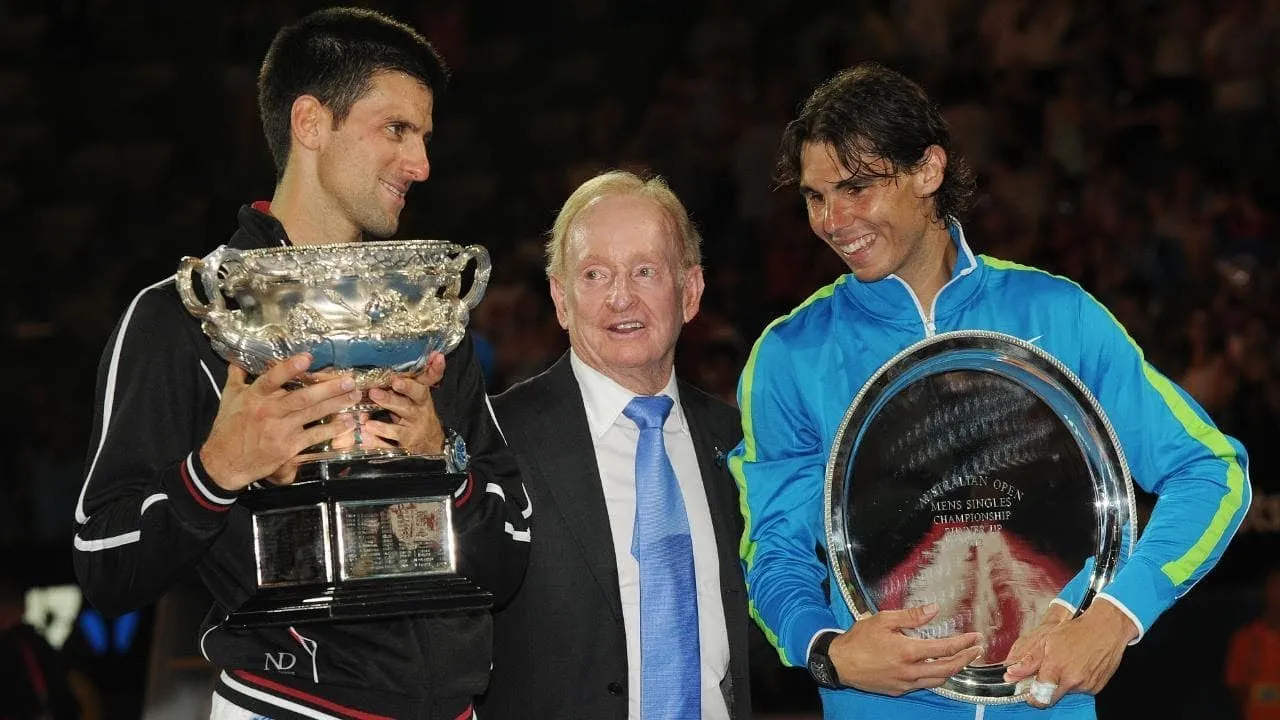 Novak Djokovic vs. Roger Federer (Source: Twitter)