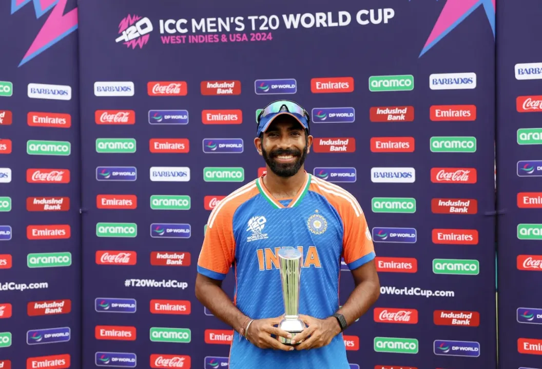 Jasprit Bumrah won the T20 World Cup 2024 Player of the tournament award - sportzpoint.com
