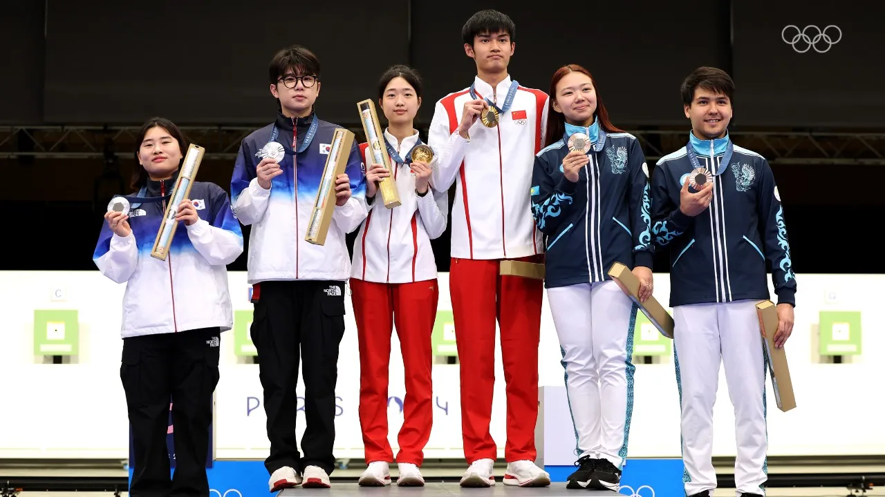 Shooting: China win the first Gold medal of Paris Olympics 2024 - sportzpoint.com