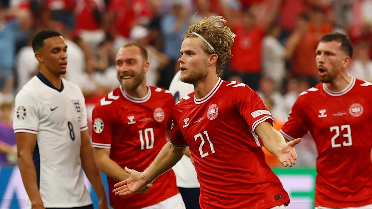Denmark vs England: Hjulmand scores the equalizer