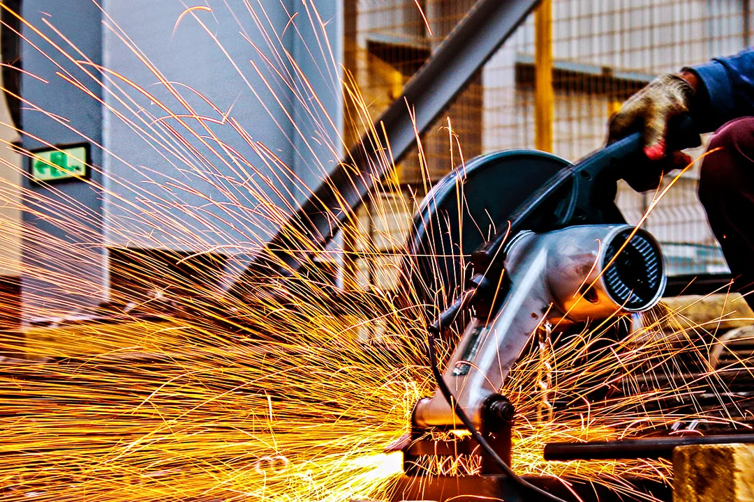 steel manufacture in factory