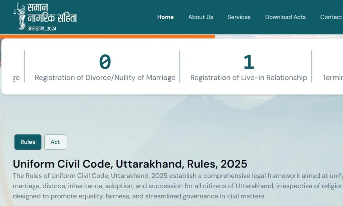  CM Dhami was the first to register his marriage on the platform. Photograph: (The Hindu) 