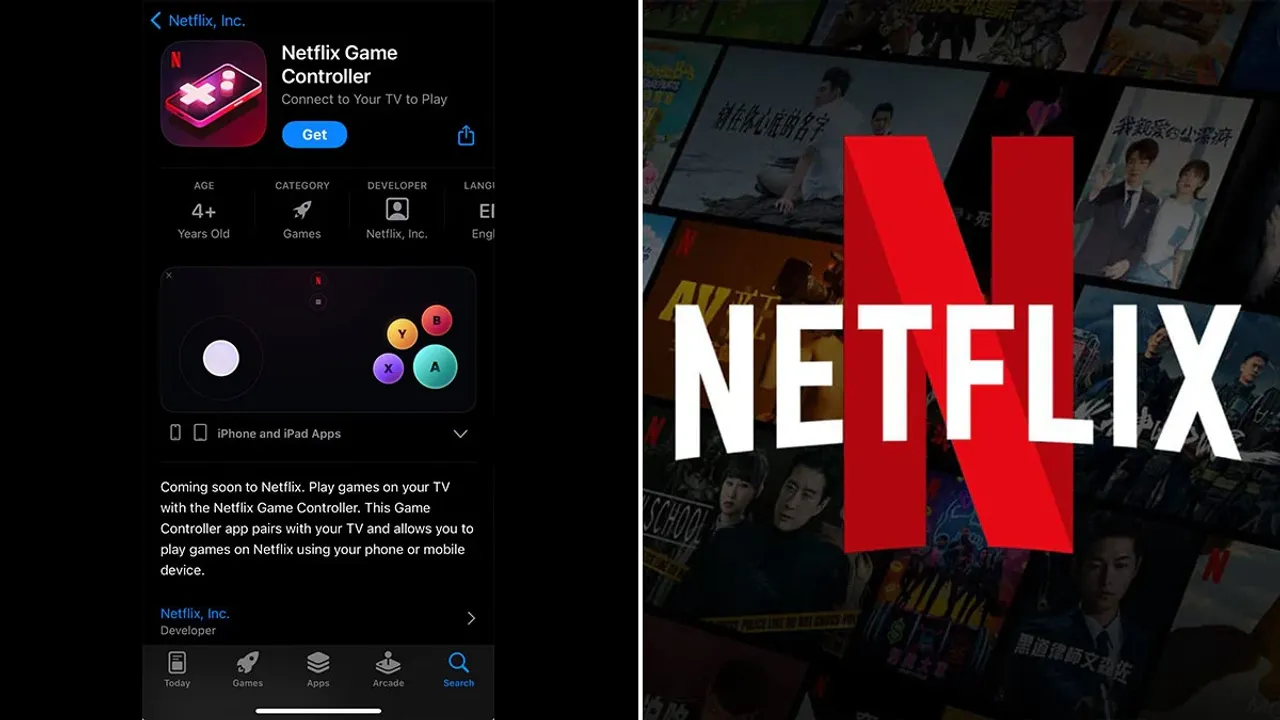  Netflix launches game controller app to play games on TV