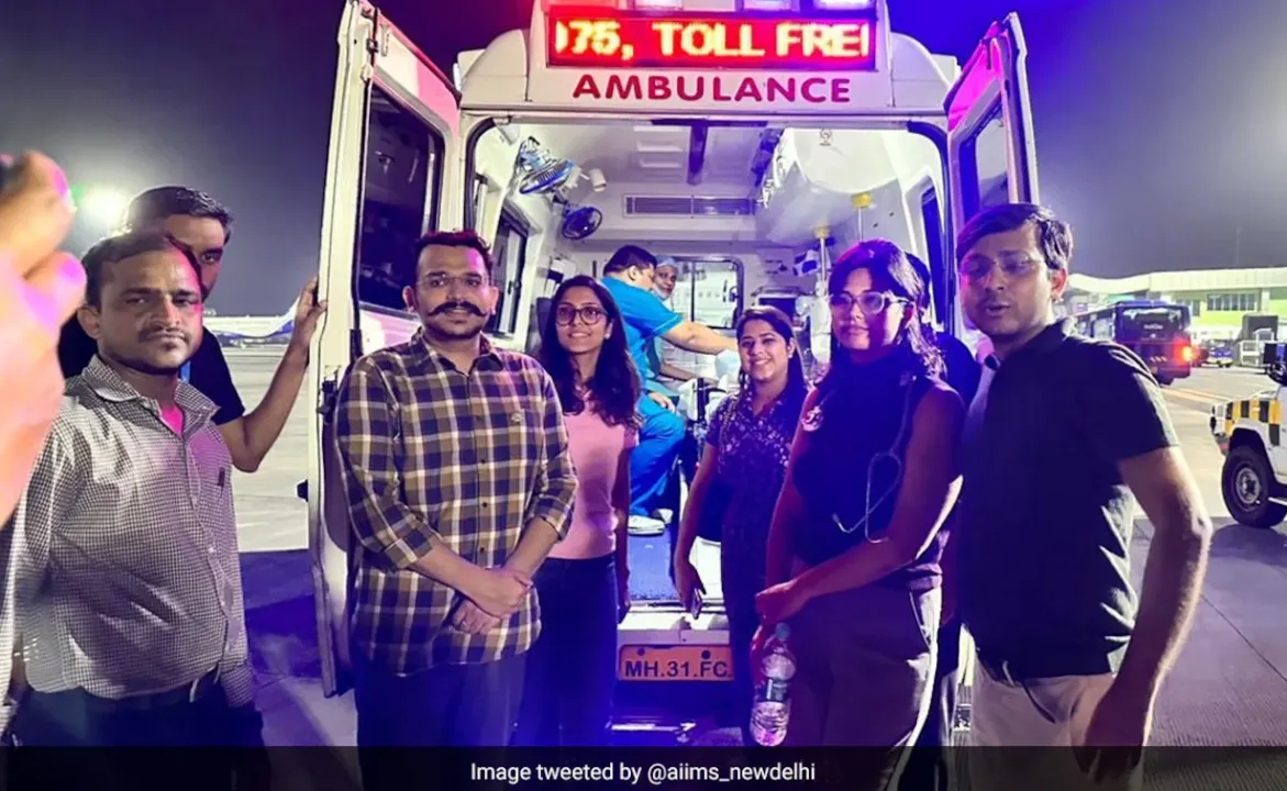  Breathless 2-year old saved by AIIMS doctors on-air