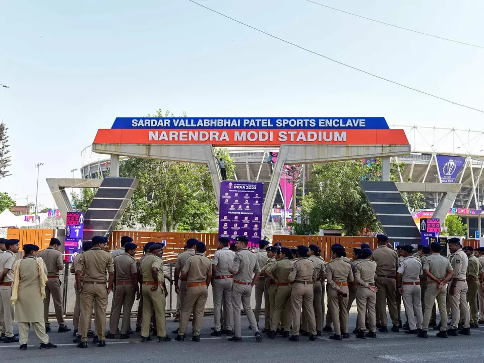  Tight security arrangements for India vs Pak ODI World Cup match in Ahmedabad
