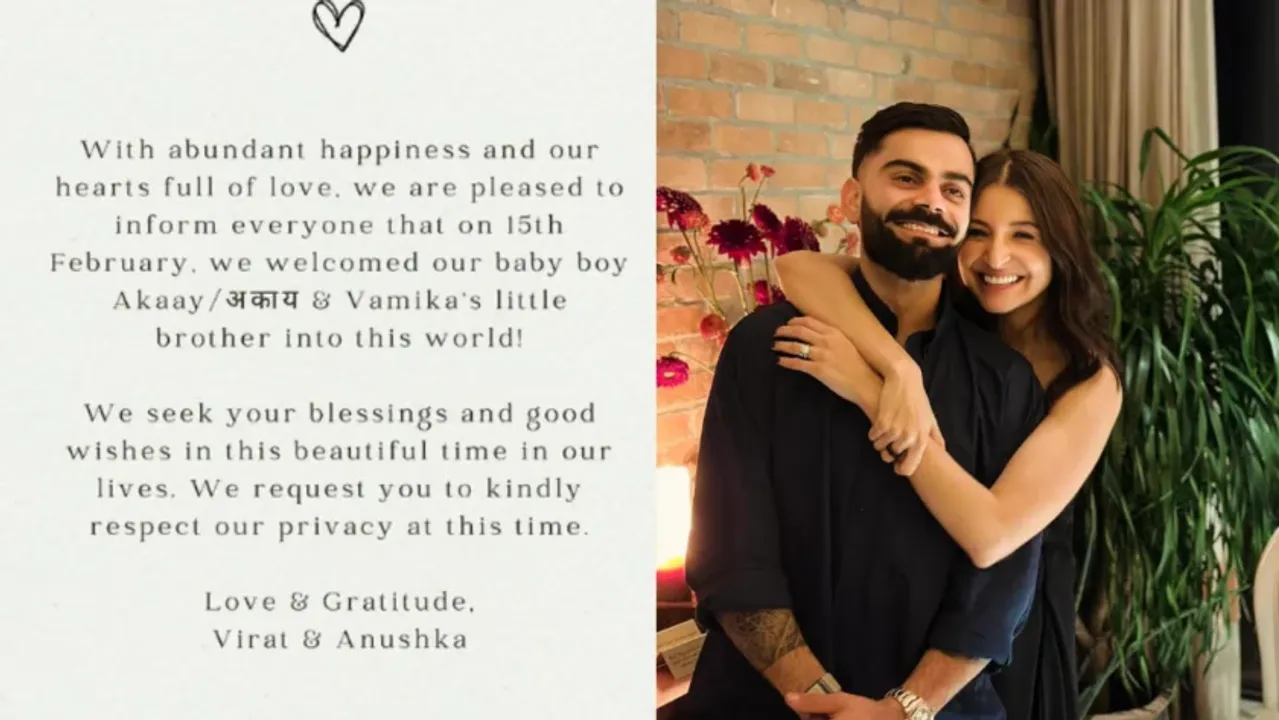  Virat Kohli and Anushka Sharma welcome baby boy