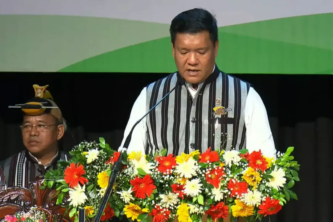  Pema Khandu was sworn in as CM of Arunachal Pradesh for the third time